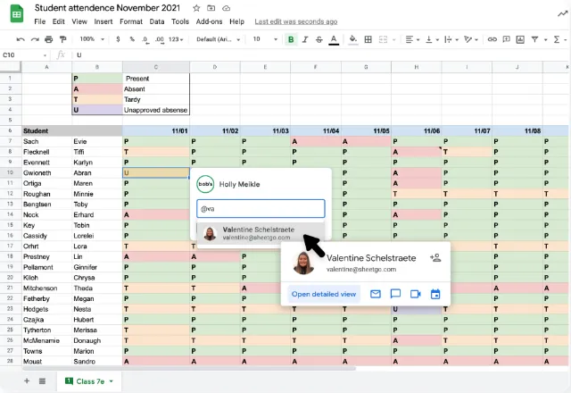 Google Sheets comment vs note 6