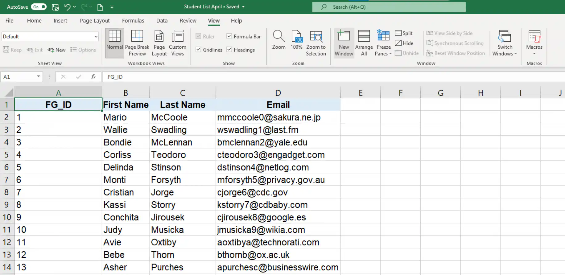 Comparar planilhas do Excel — guia Exibir com Nova Janela no grupo Janela